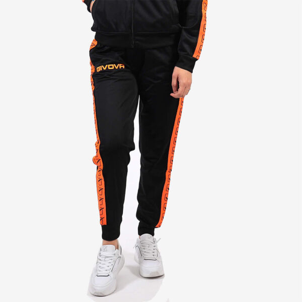 tuta-givova-gf-2-Copia Pantaloni lungi Givova Tricot Band, Portocaliu Fluo / Negru - imagine 1