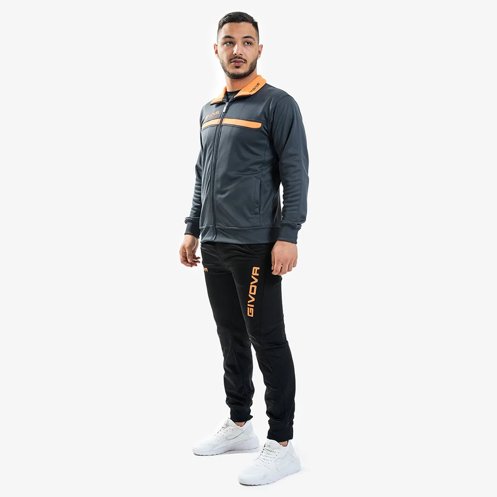 Trening Givova One, Gri inchis / Portocaliu Fluo - imagine 1