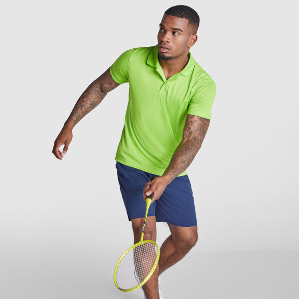 Tricou polo Monzha, Verde Lime - imagine 2