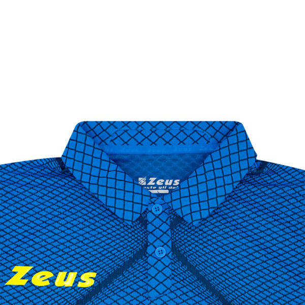 Tricou polo Zeus Galaxy, Electric Royal - imagine 3