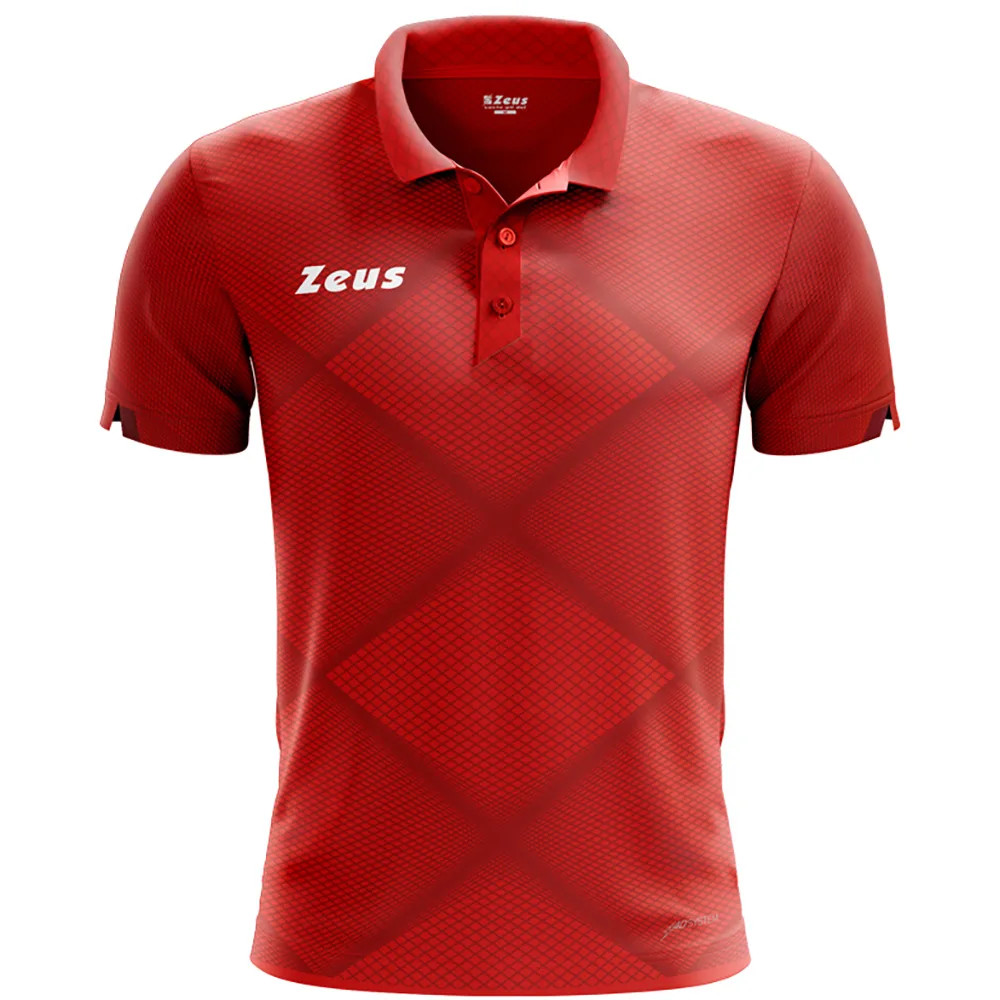 Tricou polo Zeus Galaxy, Rosu - imagine 1