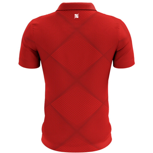 Tricou polo Zeus Galaxy, Rosu - imagine 2