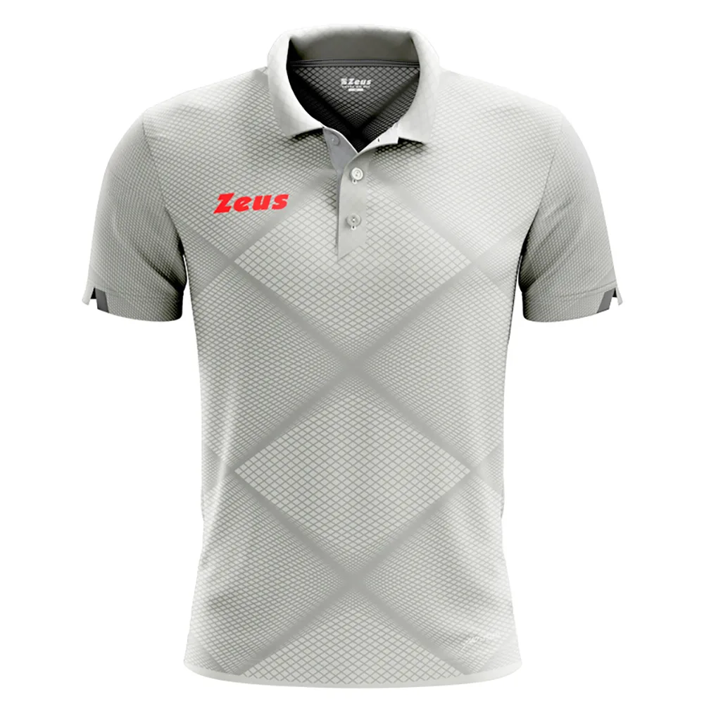 Tricou polo Zeus Galaxy, Argintiu - imagine 1