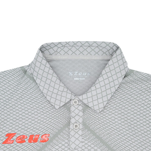 Tricou polo Zeus Galaxy, Argintiu - imagine 3