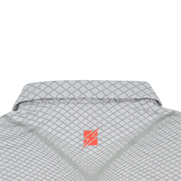 Tricou polo Zeus Galaxy, Argintiu - imagine 4