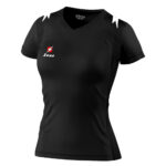 Tricou volei dama Zeus Tiger, Negru