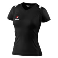 Tricou volei dama Zeus Tiger, Negru