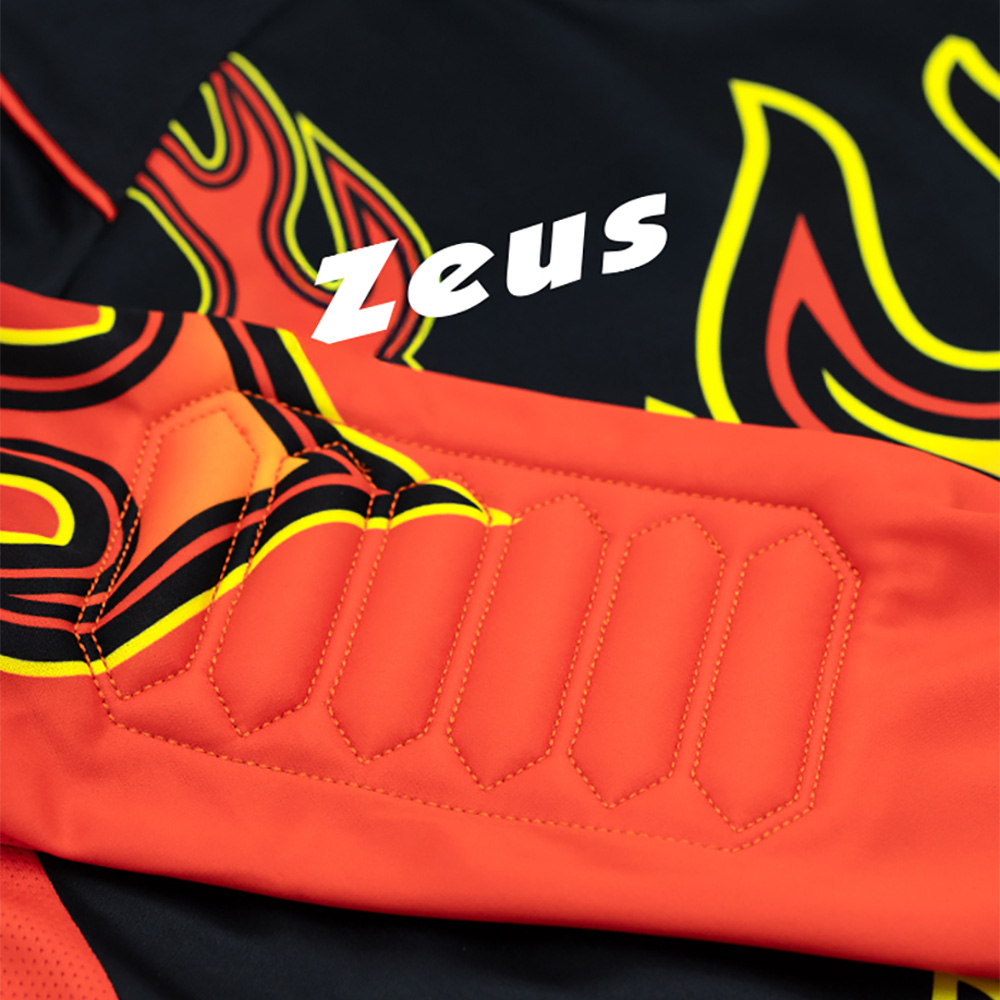 Set echipament portar Zeus Vintage, Rosu / Galben - imagine 5