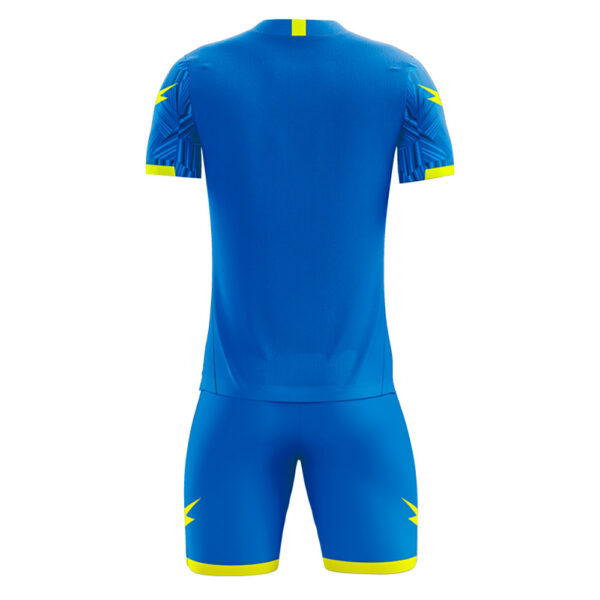 Set echipament fotbal Zeus Naxos, Albastru Royal / Galben Fluo - imagine 2