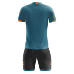 Set echipament fotbal Zeus Naxos, Albastru petrol / Negru - imagine 2