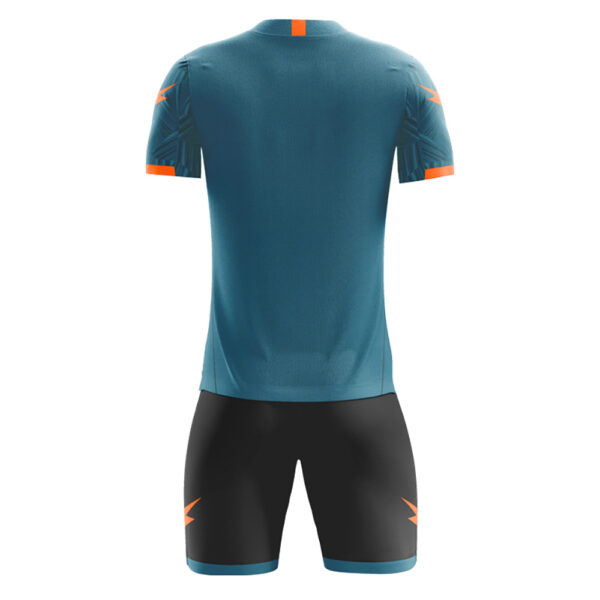 Set echipament fotbal Zeus Naxos, Albastru petrol / Negru - imagine 2