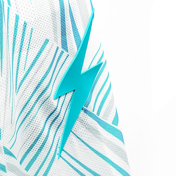 Set echipament fotbal Zeus Naxos, Alb / Turcoaz - imagine 6