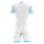 Set echipament fotbal Zeus Naxos, Alb / Turcoaz - imagine 2