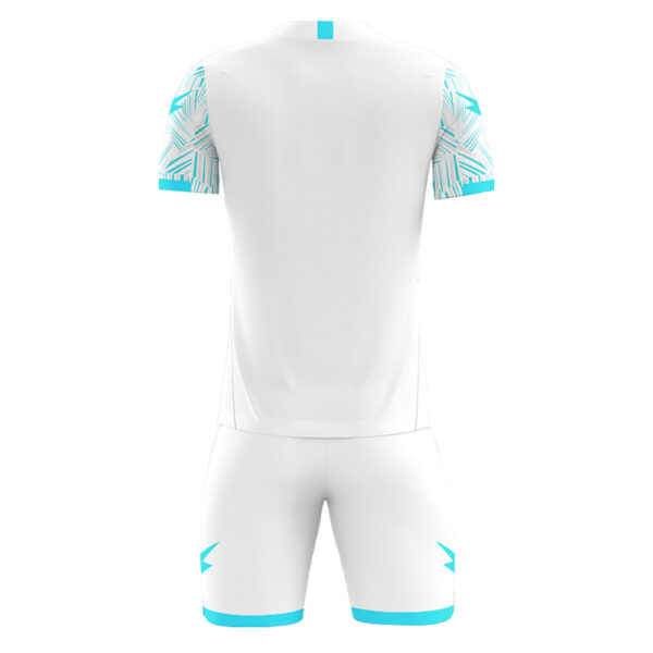 Set echipament fotbal Zeus Naxos, Alb / Turcoaz - imagine 2