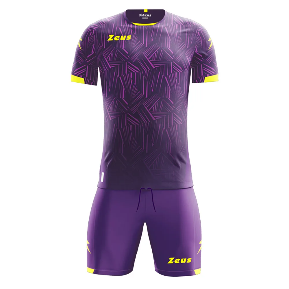 Set echipament fotbal Zeus Naxos, Mov / Galben Fluo - imagine 1