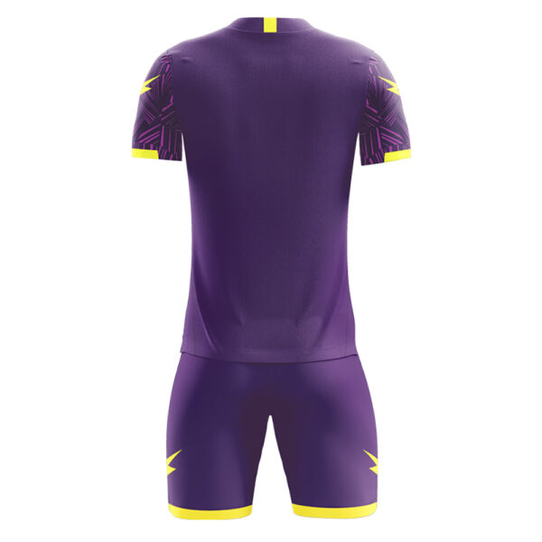 Set echipament fotbal Zeus Naxos, Mov / Galben Fluo - imagine 2