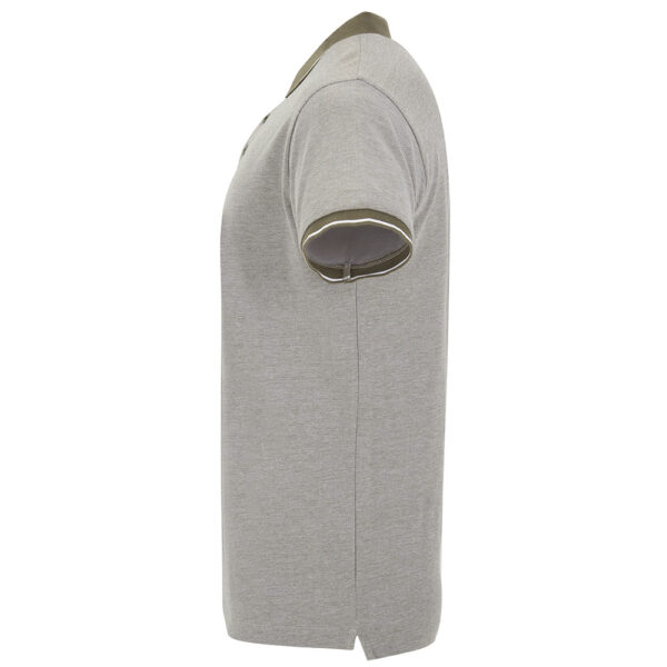 Tricou polo bumbac Bowie, Khaki - imagine 3