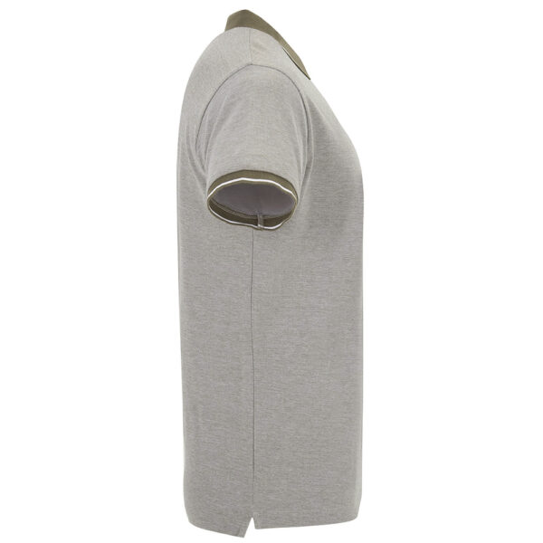 Tricou polo bumbac Bowie, Khaki - imagine 4