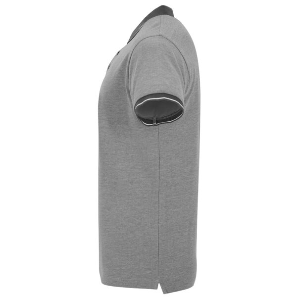 Tricou polo bumbac Bowie, Negru - imagine 3