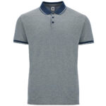 Tricou polo bumbac Bowie, Bleumarin
