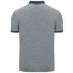 Tricou polo bumbac Bowie, Bleumarin - imagine 2