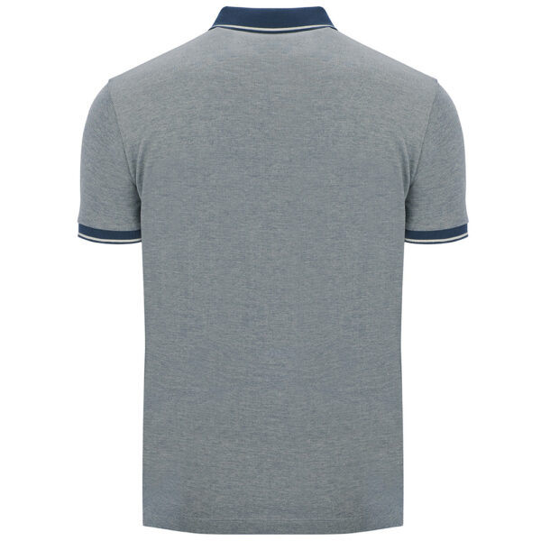 Tricou polo bumbac Bowie, Bleumarin - imagine 2