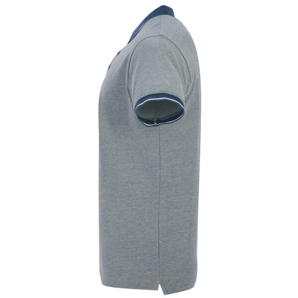 Tricou polo bumbac Bowie, Bleumarin - imagine 3