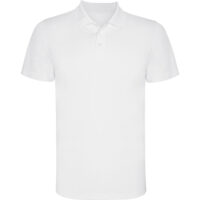 Tricou polo Monzha, Alb