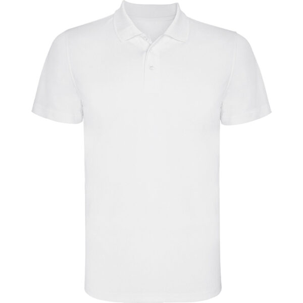 Tricou polo Monzha, Alb - imagine 1