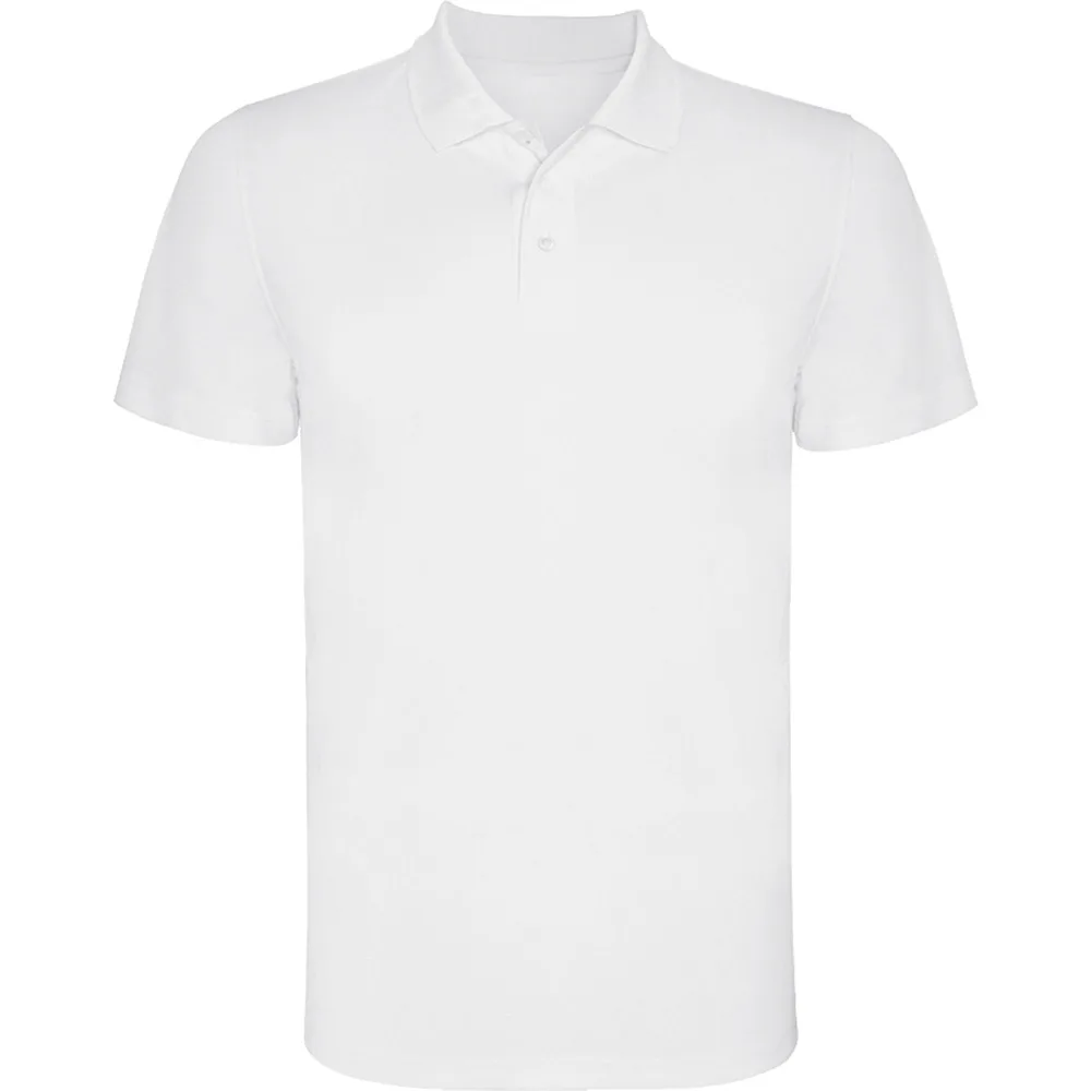 Tricou polo Monzha, Alb - imagine 1