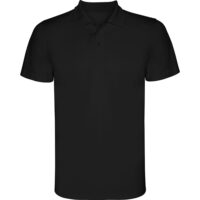 Tricou polo Monzha, Negru