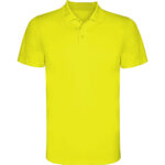 Tricou polo Monzha, Galben Fluo