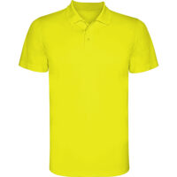 Tricou polo Monzha, Galben Fluo