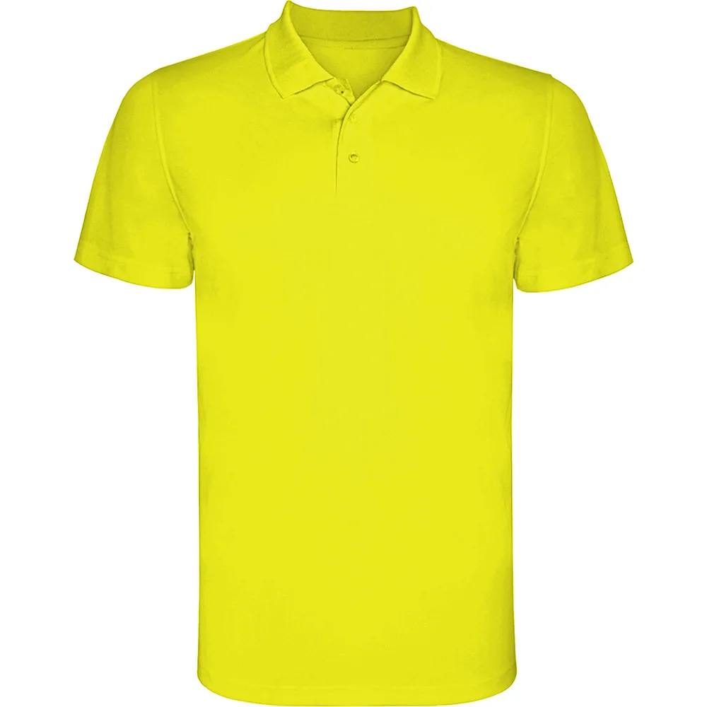 Tricou polo Monzha, Galben Fluo - imagine 1