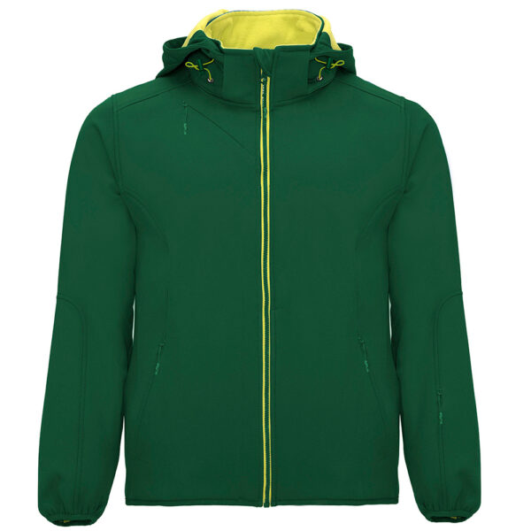 Jacheta softshell Siberia, Verde sticla - imagine 1
