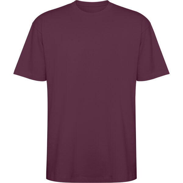 Tricou bumbac Bull, Visiniu - imagine 4