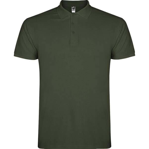 Tricou polo bumbac Star, Khaki - imagine 1