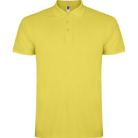 Tricou polo bumbac Star, Galben deschis