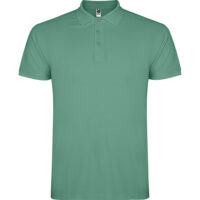 Tricou polo bumbac Star, Dark mint