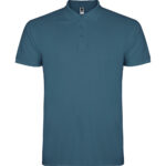 Tricou polo bumbac Star, Storm Blue
