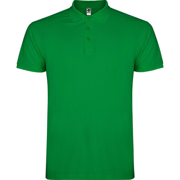 Tricou polo bumbac Star, Verde - imagine 1