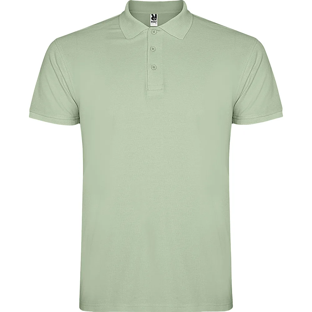 Tricou polo bumbac Star, Khaki deschis - imagine 1