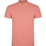 Tricou polo bumbac Star, Caramiziu