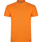 Tricou polo bumbac Star, Portocaliu