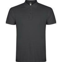 Tricou polo bumbac Star, Gri inchis
