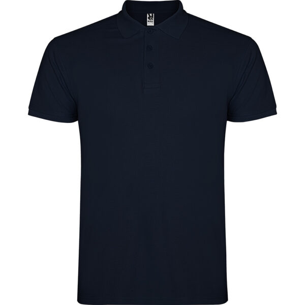 Tricou polo bumbac Star, Bleumarin - imagine 1