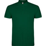Tricou polo bumbac Star, Verde sticla