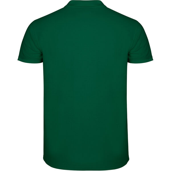 Tricou polo bumbac Star, Verde sticla - imagine 2