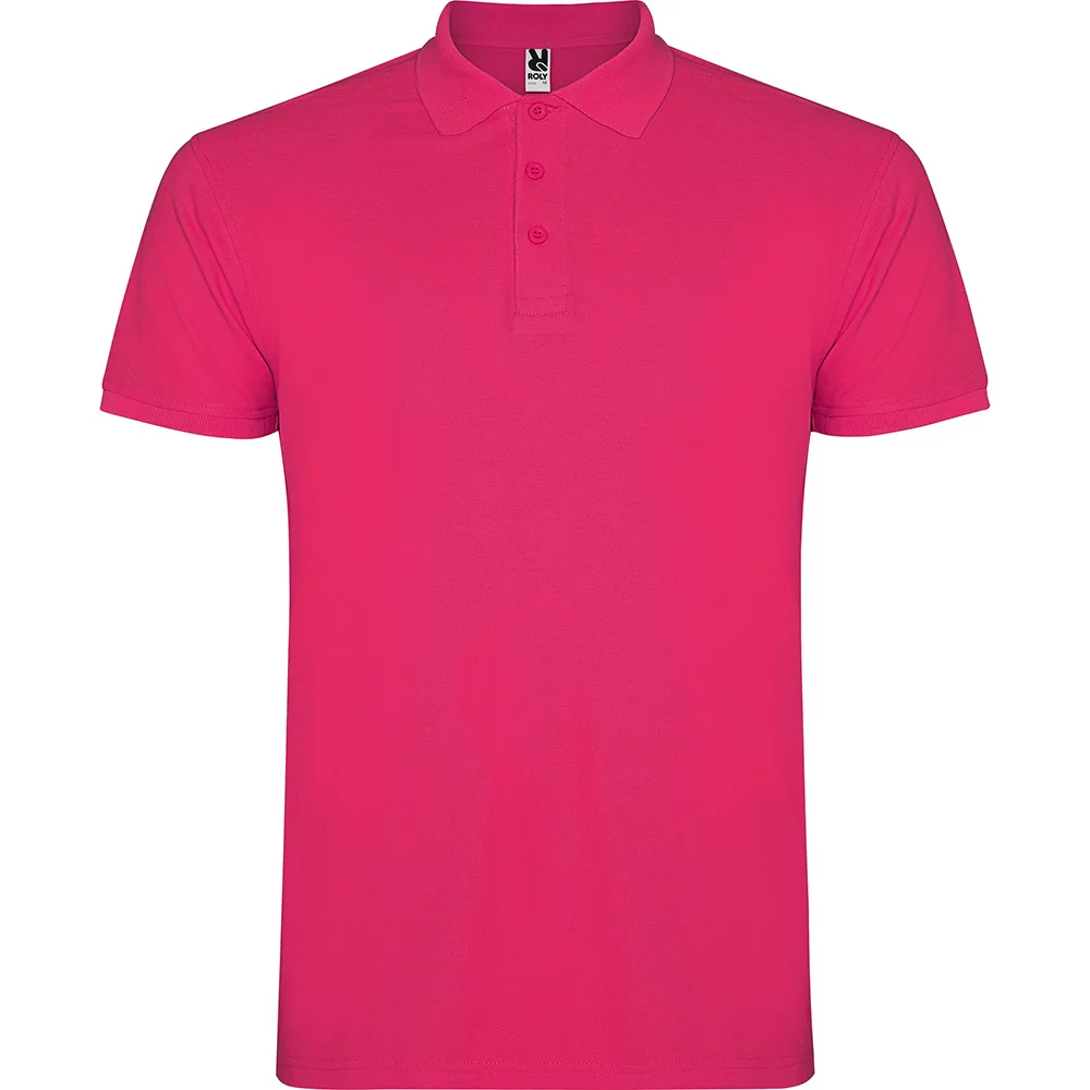 p_6638_78_1_1 Tricou polo bumbac Star, Fuxia - imagine 1