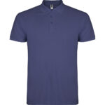 Tricou polo bumbac Star, Denim